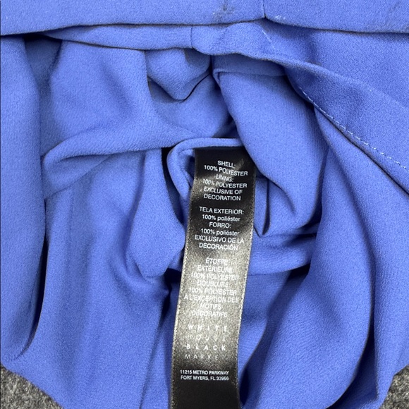 White House Black Market Blue Embroidered Garment - Picture 10 of 11